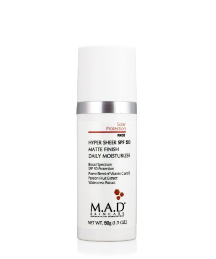 Увлажняющий и матирующий крем SPF 50/Hyper Sheer SPF 50 Matte Finish Daily Moisturizer MAD, 50 гр