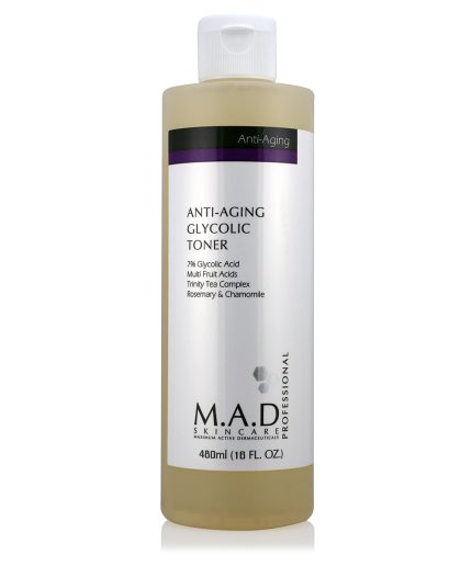 Тоник с 7% гликолевой кислотой предотвращающий старение кожи/Anti Aging Glycolic Toner MAD, 480 мл