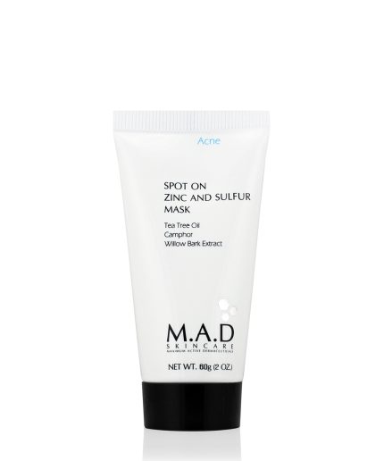 Подсушивающая маска с цинком и серой/Spot On Zinc and Sulfur Mask MAD, 60 гр