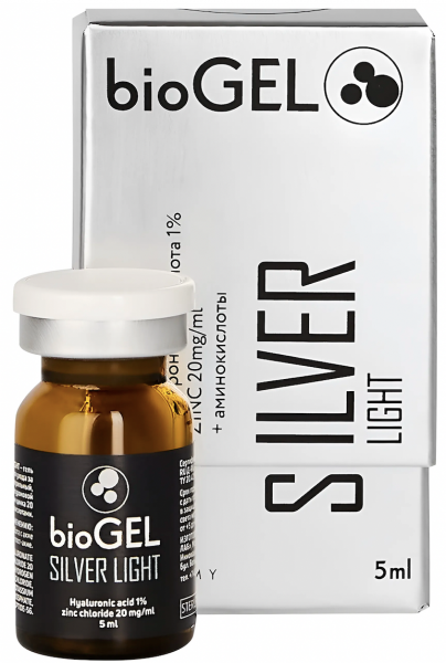 Гель косметический для ухода за кожей лица и тела BioGel Silver Light, 5 мл