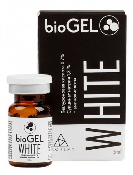 Гель косметический для ухода за кожей лица и тела BioGel White, 5 мл