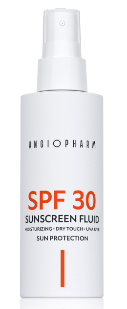 Солнцезащитный флюид SPF30 ANGIOPHARM, 100 мл