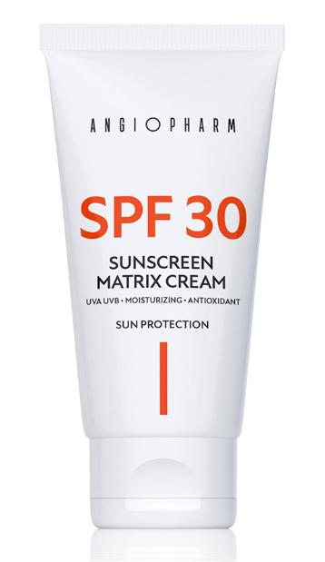 Солнцезащитный крем SPF 30 III ANGIOPHARM, 50 мл