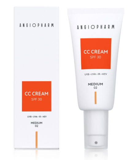 CC-крем SPF 30, 02 Medium ANGIOPHARM, 30 мл