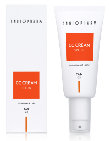 CC-крем SPF 30, 03 Tan ANGIOPHARM, 30 мл