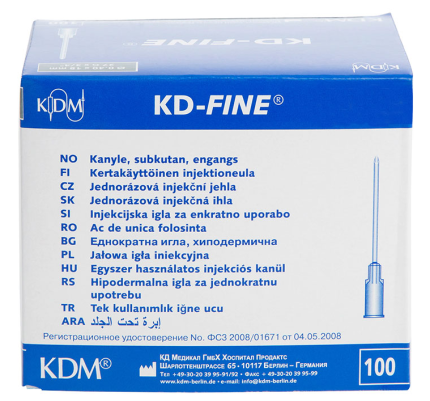 Игла стерильная для мезотерапии KD-Fine, 30*12мм