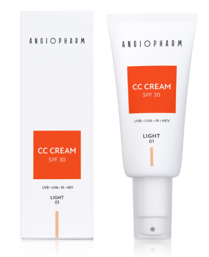 CC-крем SPF 30, 01 Light ANGIOPHARM, 30 мл