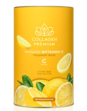 Коллаген пищевой COLLAGEN premium витамин С, туба 31 стик